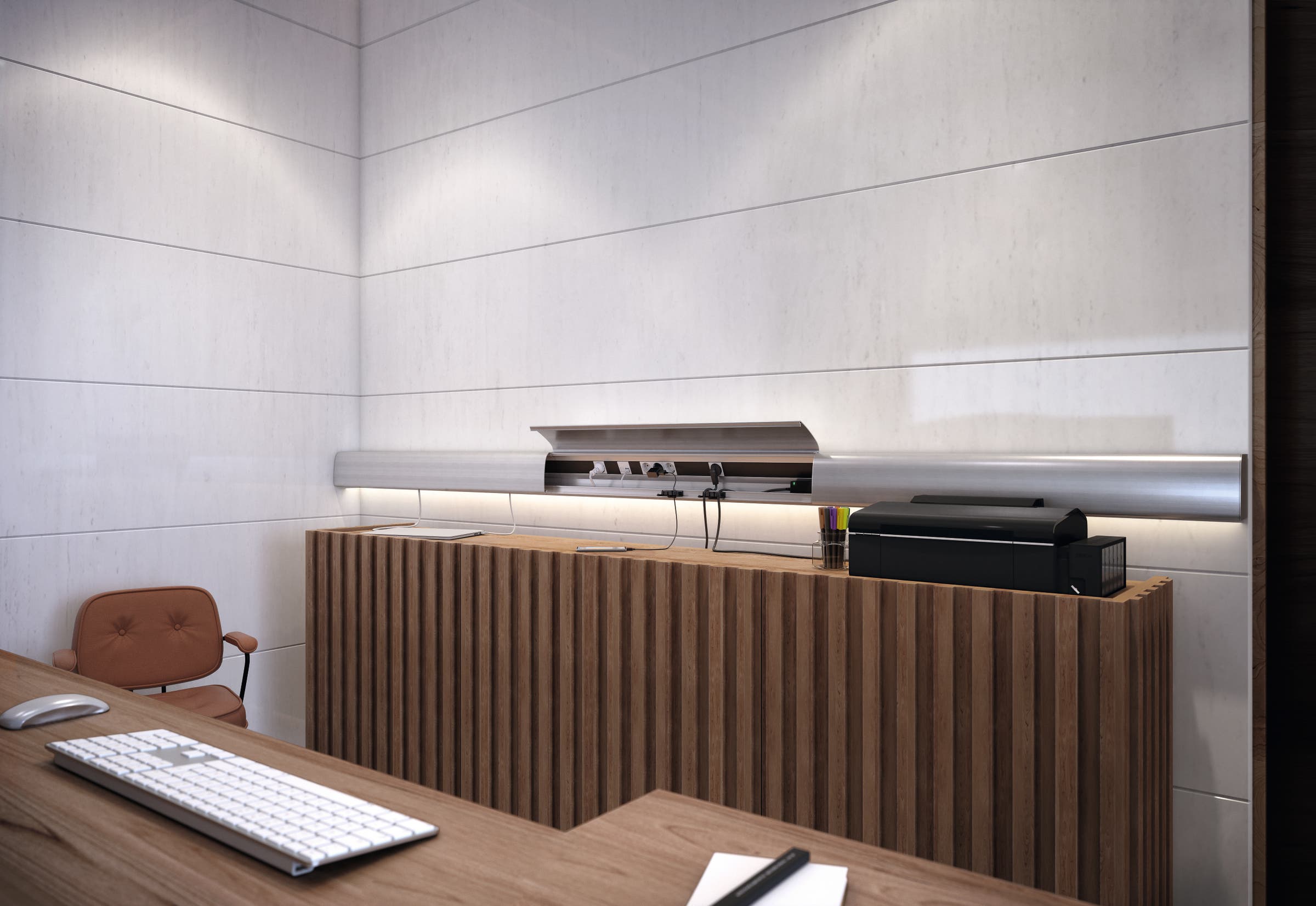 Design, concealed cable duct