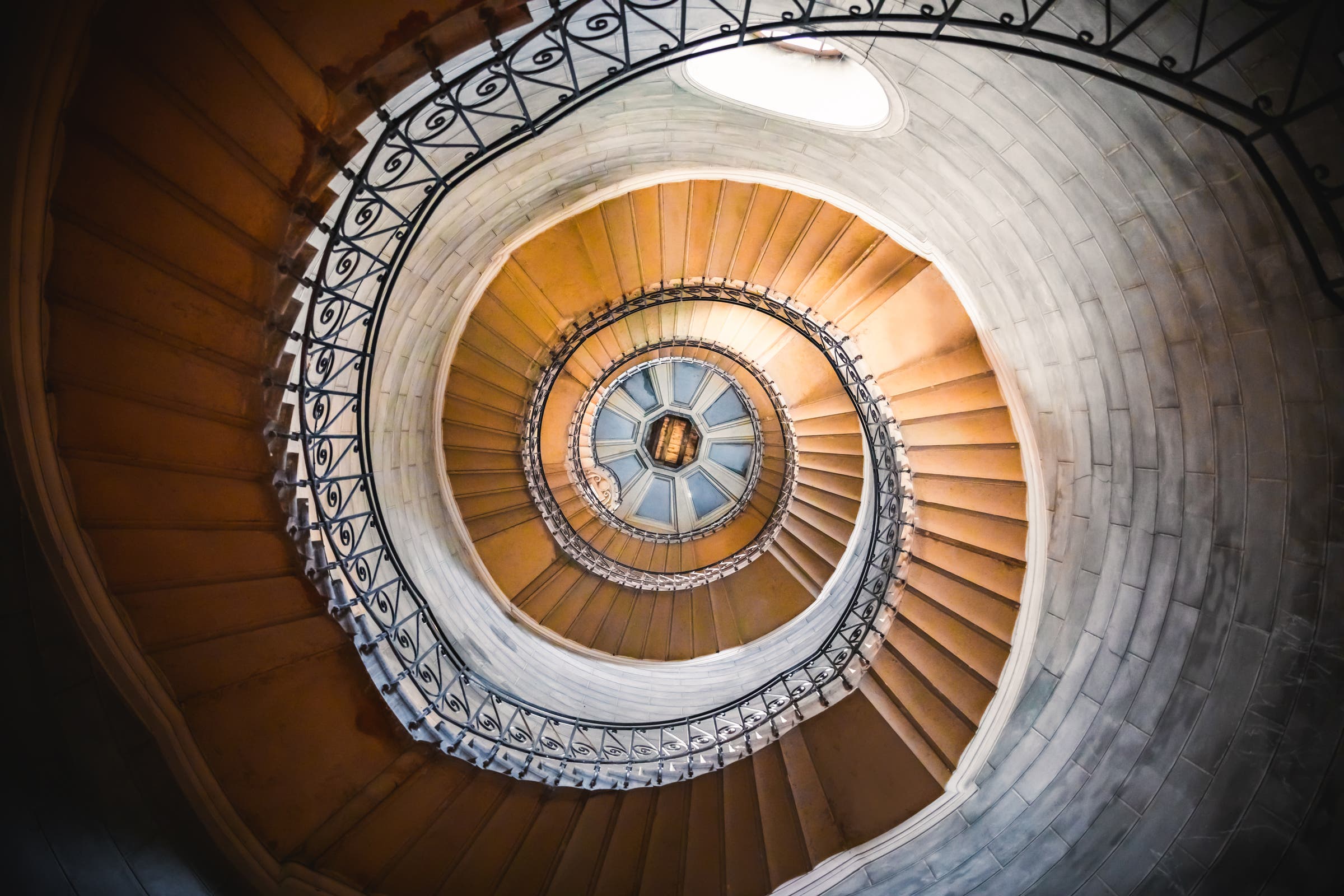 stairs, spiral staircase