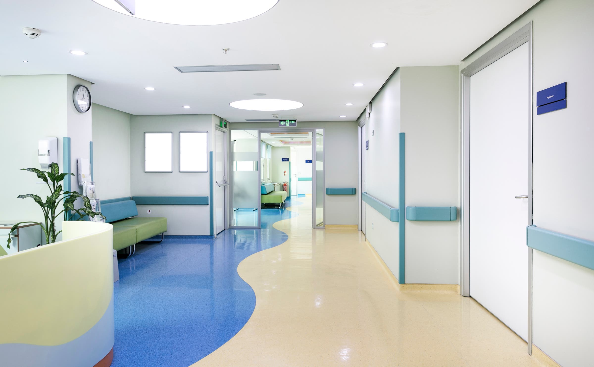 corridor, doctor's surgery