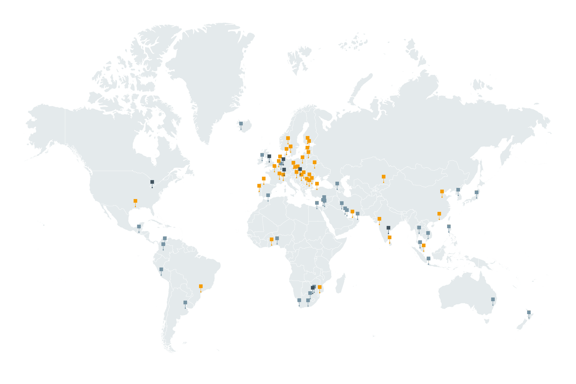 World Map Locations