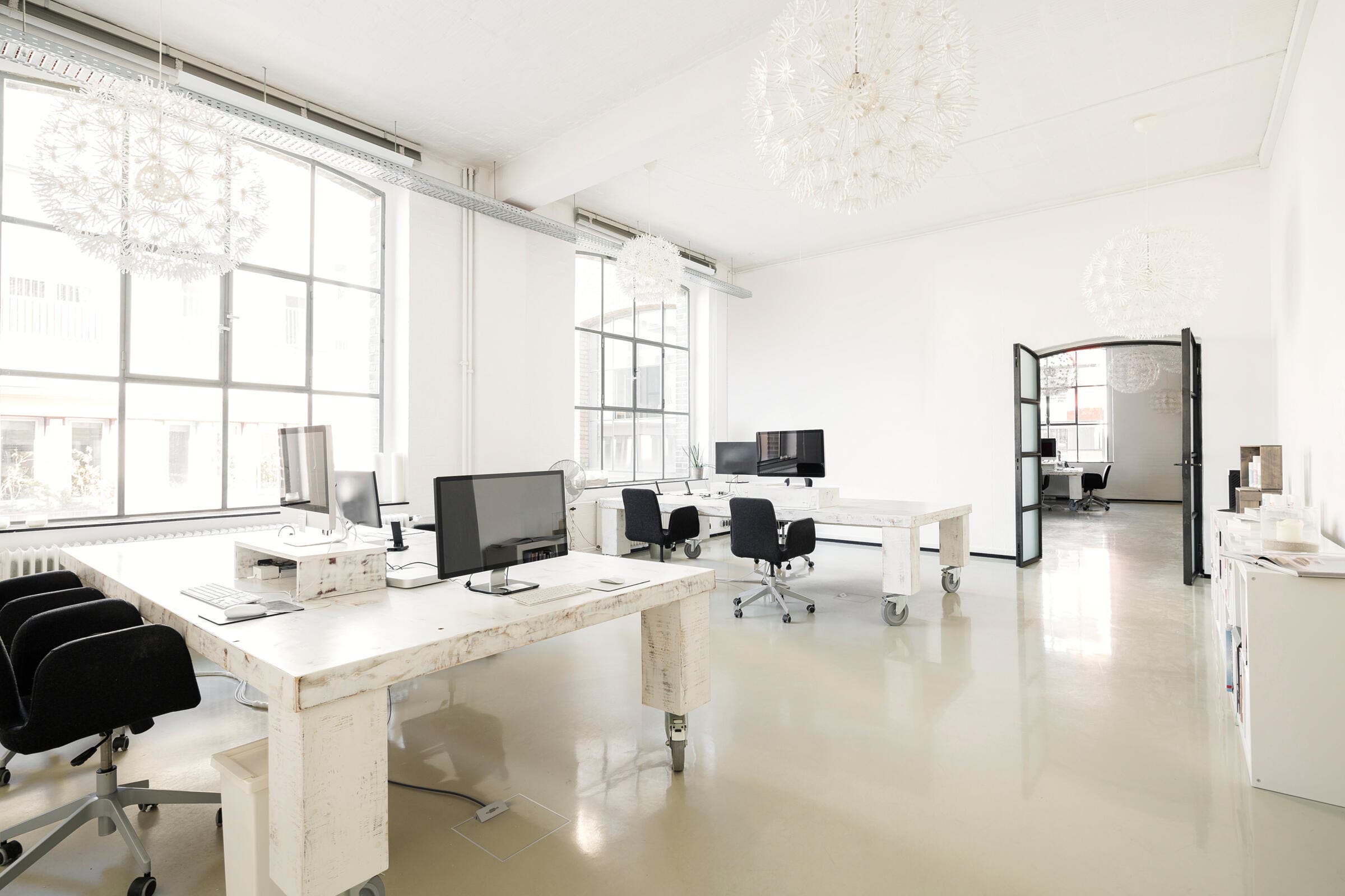 office, marble, white
