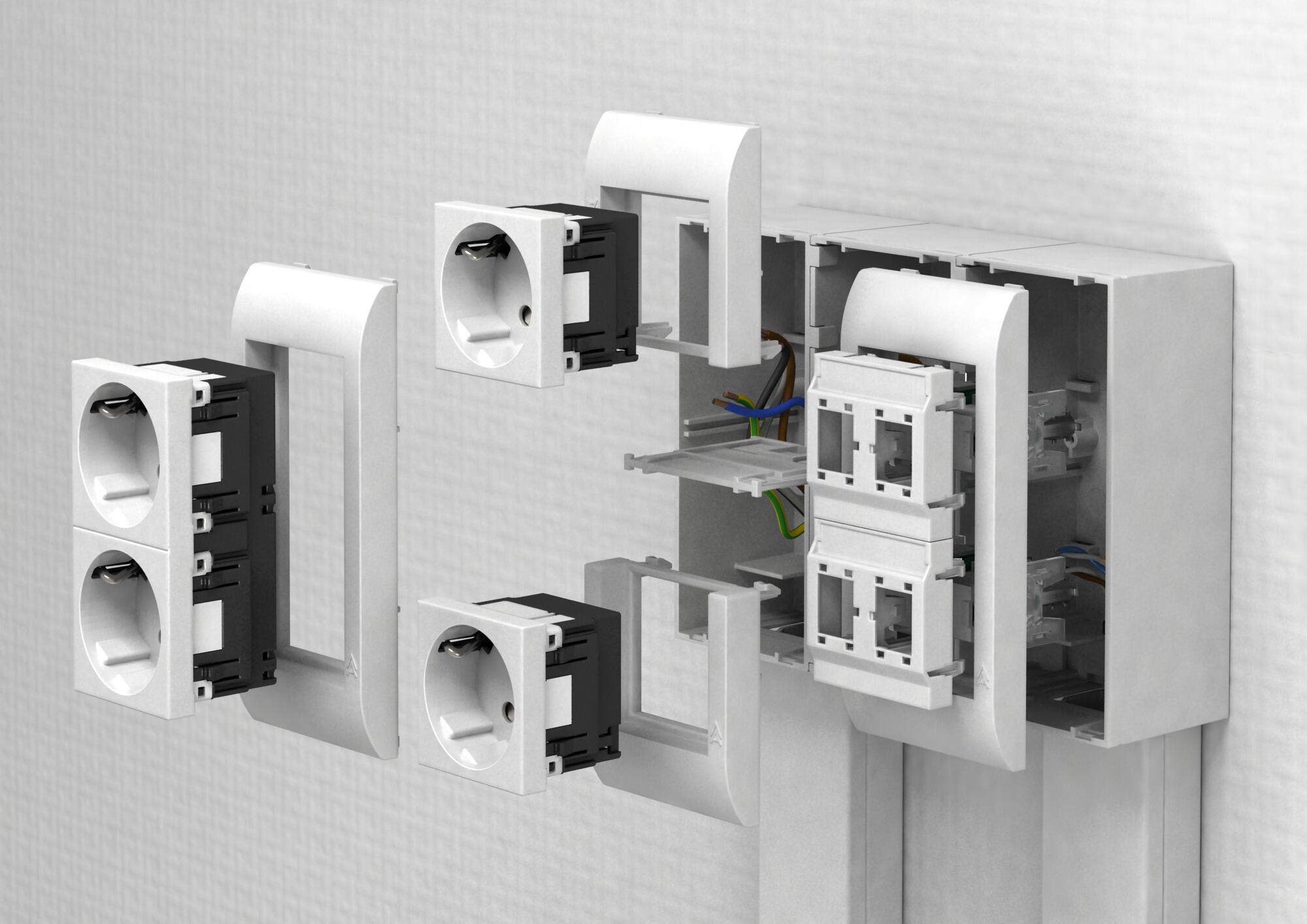 Surface-mounted installations