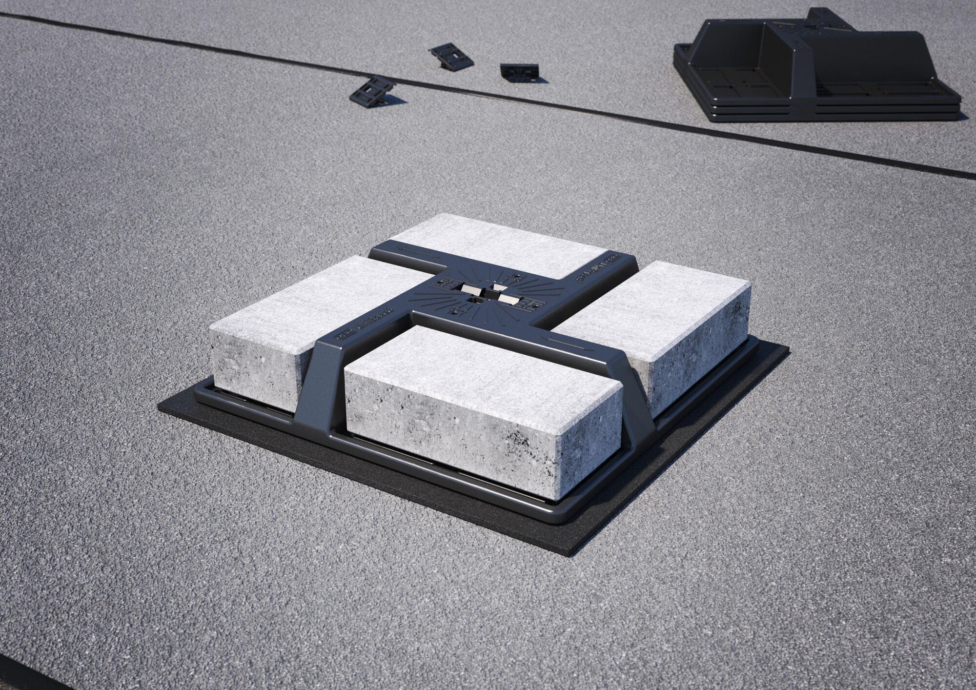 UniBase 6 mit handelsüblichen Pflastersteinen